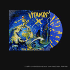 Vitamin X - Ride The Apocalypse, LP (Blue/Yellow Splatter)